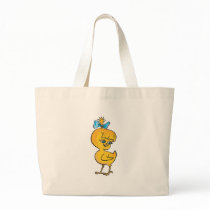 cute baby chick with bow bags