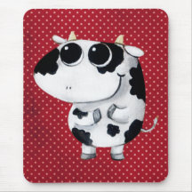 Cute Baby Cow Mousepads
