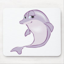 cute baby dolphin mouse mats