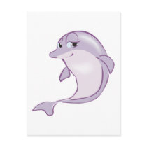 cute baby dolphin post cards