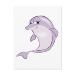 cute baby dolphin postcards