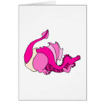 Cute Baby Dragon in Diaper cards