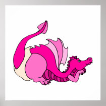 Cute Baby Dragon in Diaper
