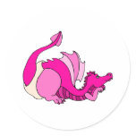 Cute Baby Dragon in Diaper stickers