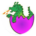 Cute Baby Dragon In Egg stickers