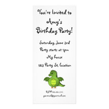 Cute baby dragon invites