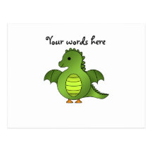 Cute baby dragon post card