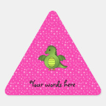 Cute baby dragon triangle sticker