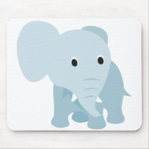 Cute Baby Elephant Mousepads