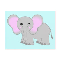Cute Baby Elephant Postcard