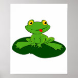 cute baby frog posters