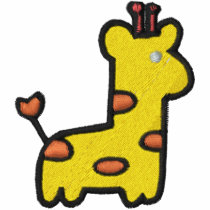 Cute Baby Giraffe Chest Polo Shirt