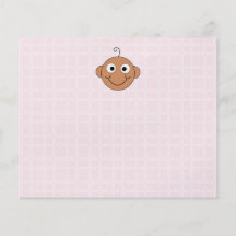 Cute Baby Girl. Pink Check Background. Custom Flyer