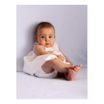Cute baby girl postcard