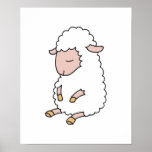 cute baby lamb posters