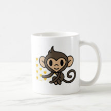 Cute baby monkey! coffee mugs