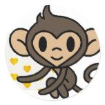 Cute baby monkey! stickers