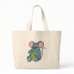 cute baby mouse eating cheese bags