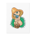 cute baby musroom troll nymph postcards