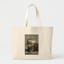 Cute Baby Otter Tote Bag