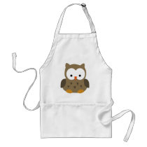 Cute Baby Owl Personalised Apron