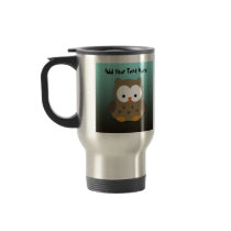 Cute Baby Owl Personalised Coffee Mug