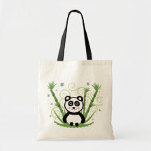 Cute Baby Panda Canvas Bag