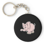 cute baby pink elephant keychains
