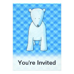 Cute baby polar bear. personalized announcements