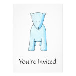 Cute Baby Polar Bear. Personalized Announcements