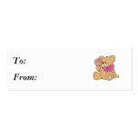 Cute Baby Teddy Bear with Lollipop business cards