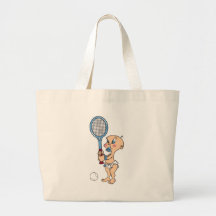 Cute Baby Tennis Tote Bags