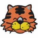 Cute Baby Tiger Face embroidered shirts
