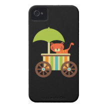 Cute Baby Tiger on Black Gifts for Kids Baby iPhone 4 Cases