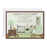 Cute Baby's Room Scene Shower Invitation