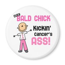 Cute Bald Chick Kicking Breast Cancer's Ass