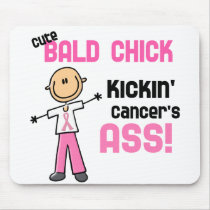 Cute Bald Chick Kicking Breast Cancer's Ass