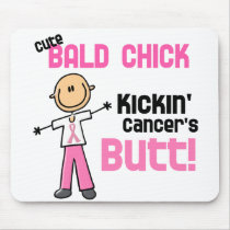 Cute Bald Chick Kicking Breast Cancer's Butt