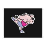 cute ballerina pig postcards