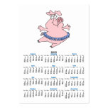 cute ballet ballerina piggy in a tutu pig business cards