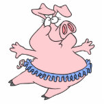 cute ballet ballerina piggy in a tutu pig photo sculptures
