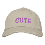 CUTE Basebal Cap Distressed embroidered hats