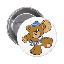 Cute Baseball Bear Pins