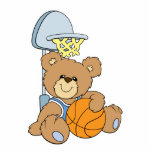Cute Basketball Bear photo sculptures