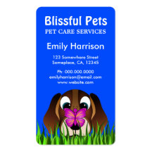 Cute Beagle Puppy Dog Pet Care Business Cards