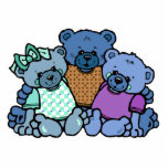cute bear family photo cutouts