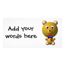 Cute bear with bowtie and heart!