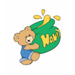 Cute Bear with Huge Honey Pot t-shirts