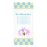 Cute Bee and Flowers Rack Cards