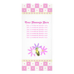 Cute Bee and Flowers Rack Cards